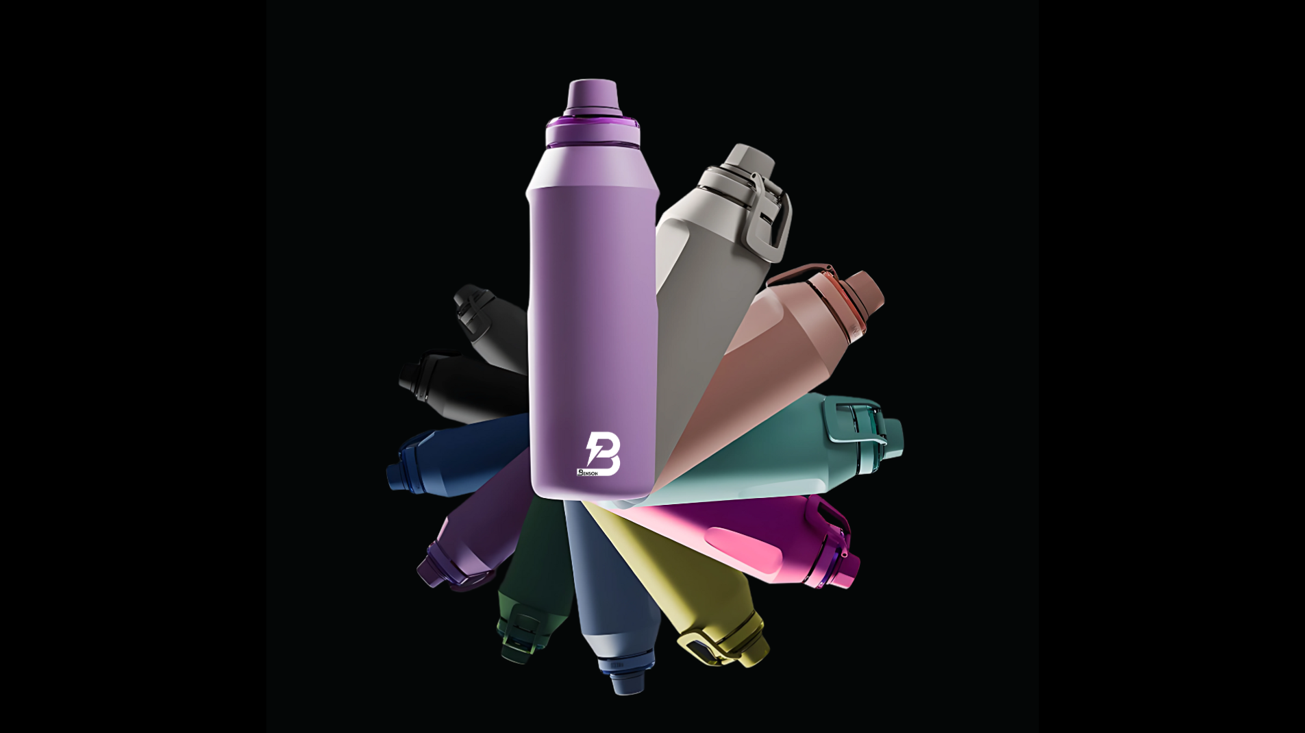 Robuste Edelstahl Trinkflasche von Benson Athletics – 750ml, schwarz, BPA-frei, Große 950 ml Edelstahl Trinkflasche von Benson Athletics, perfekt für Fitness und Outdoorslider_item_gNgpGL