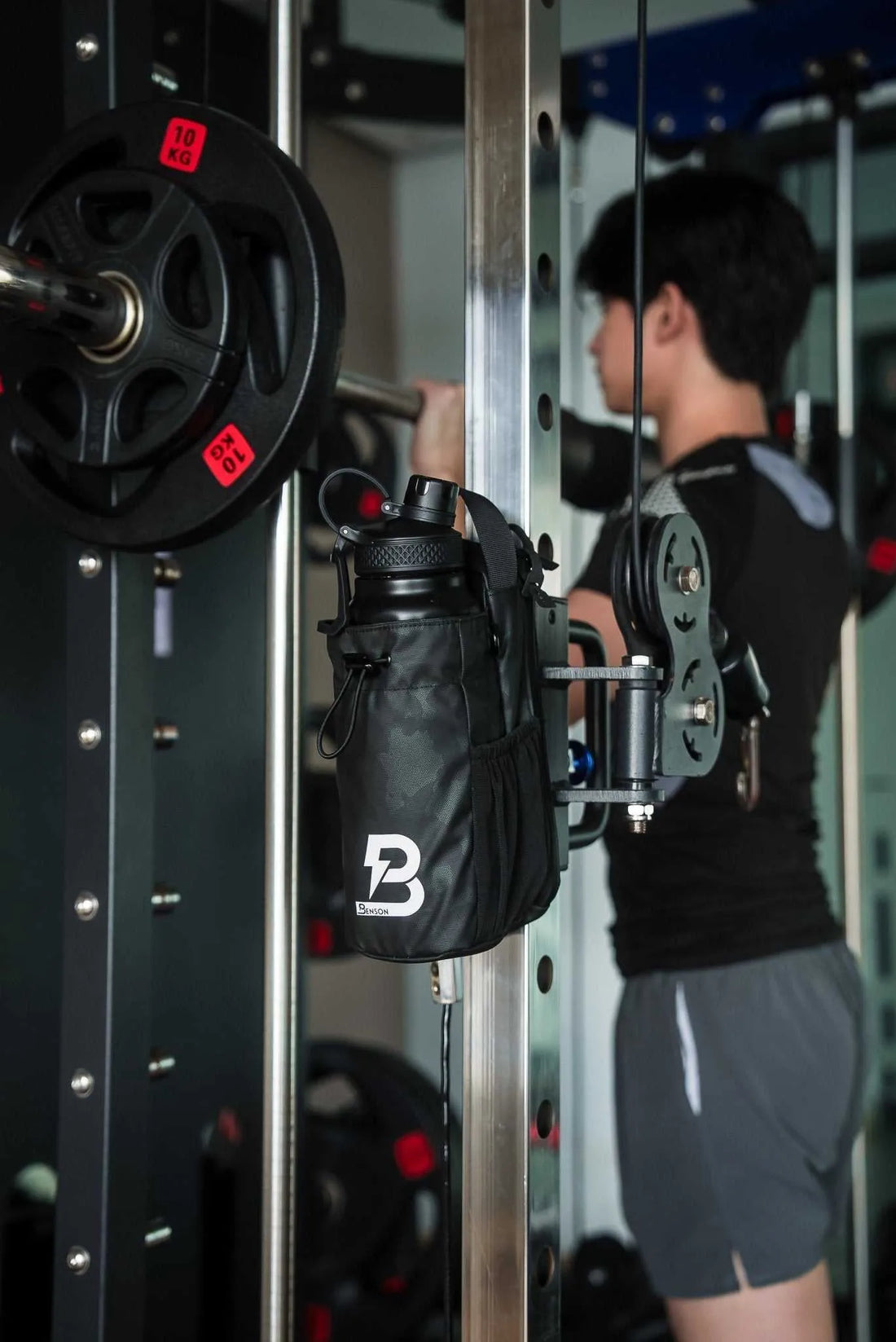 Benson Magnetische Fitnesstasche Zürich mit Magnet & Flaschenhalter - Benson Athletics