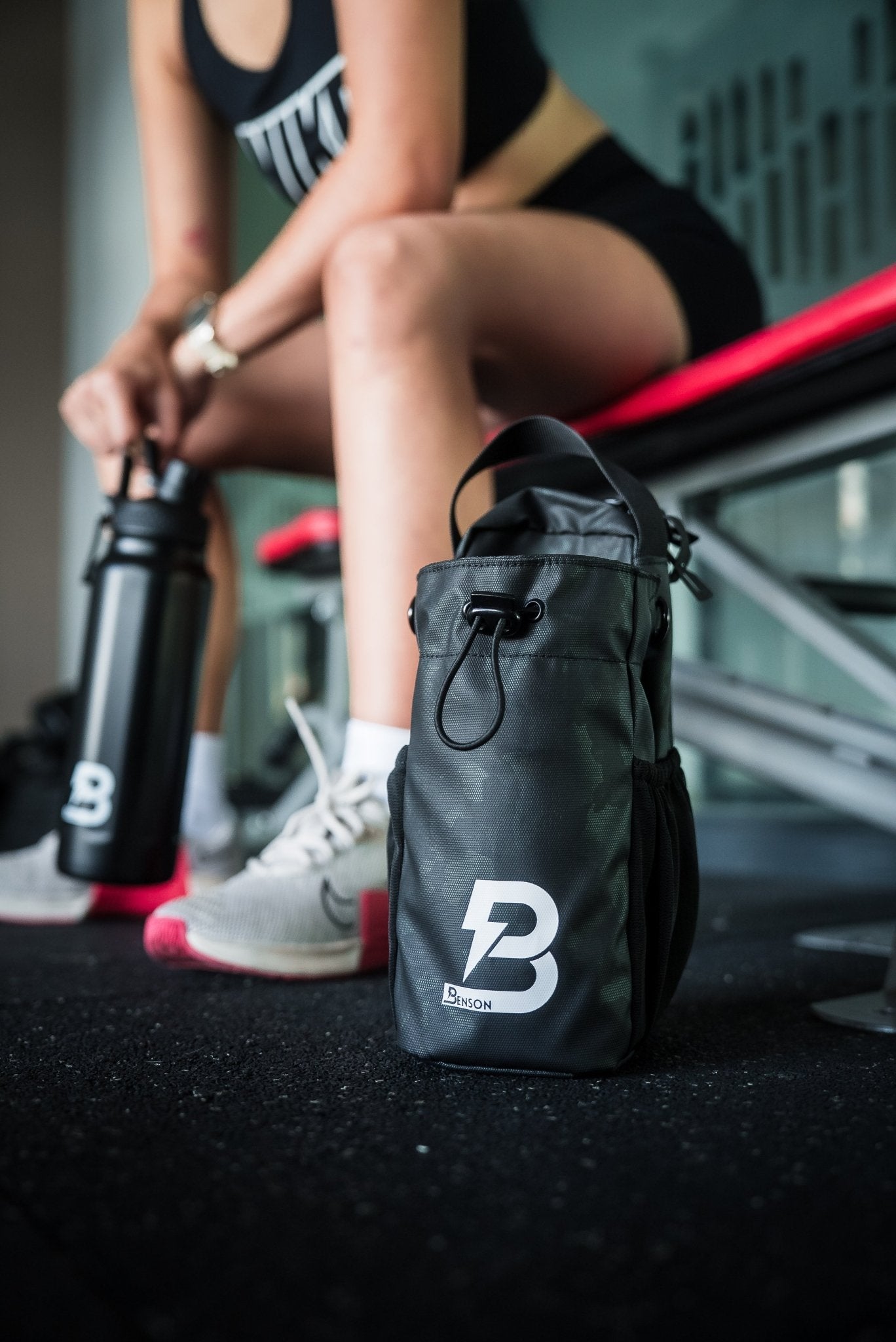 Benson Magnetische Fitnesstasche Zürich mit Magnet & Flaschenhalter - Benson Athletics