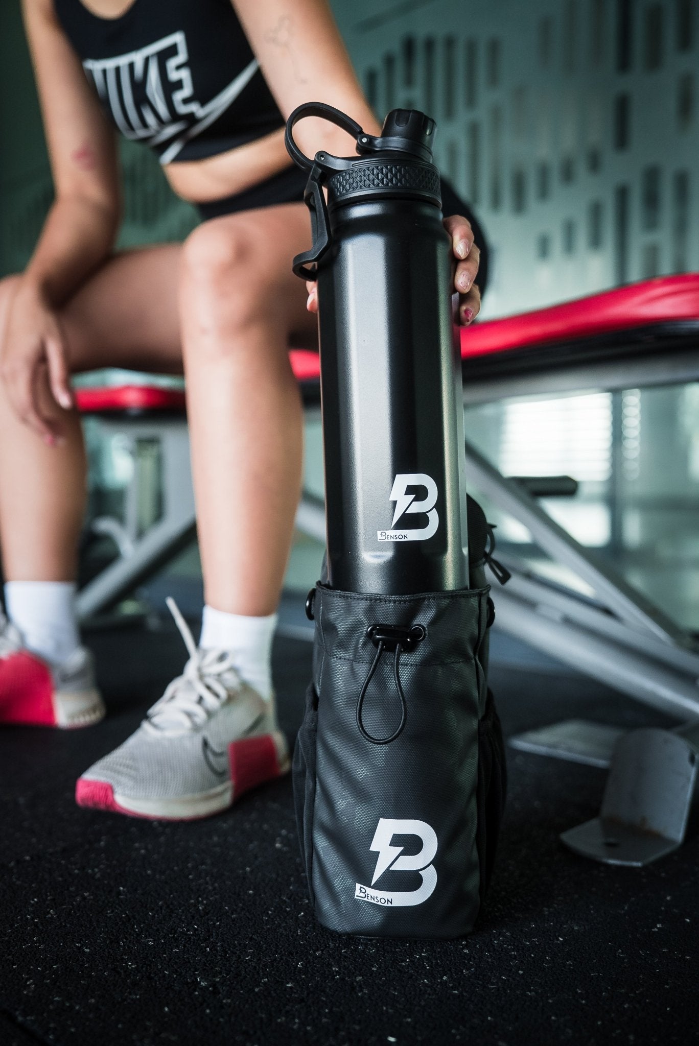 Benson Magnetische Fitnesstasche Zürich mit Magnet & Flaschenhalter - Benson Athletics