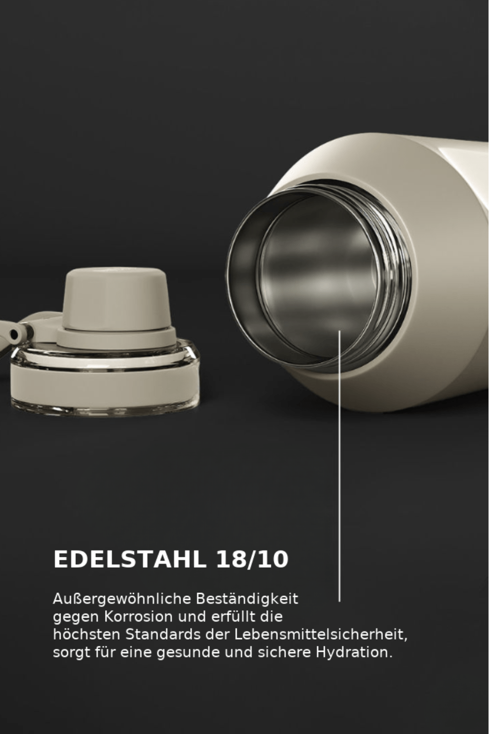 Benson Edelstahl Trinkflasche 750ml / 950ml – Doppelwandig, Isoliert & 100 % Auslaufsicher - Benson Athletics