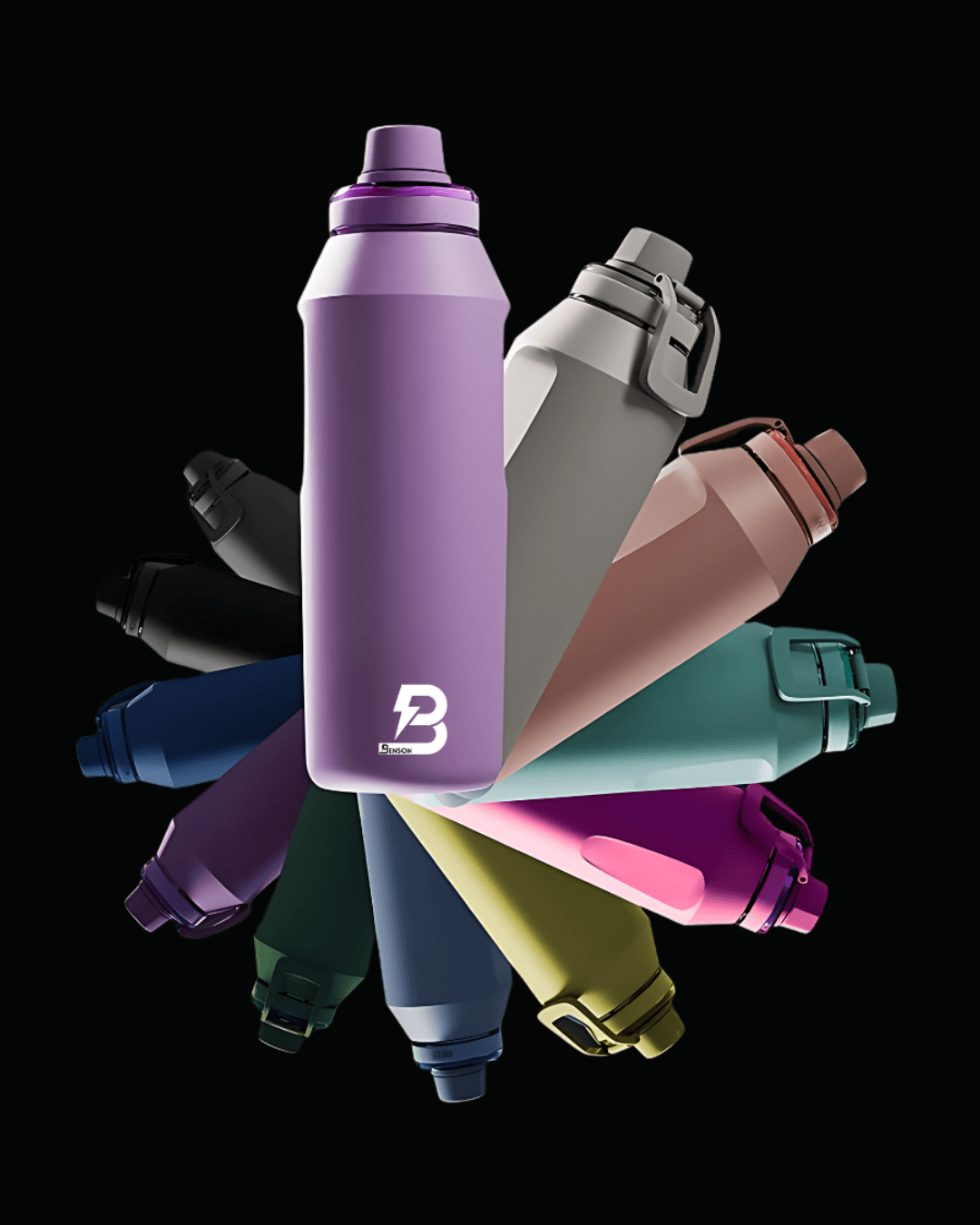 Benson Edelstahl Trinkflasche 750ml / 950ml – Doppelwandig, Isoliert & 100 % Auslaufsicher - Benson Athletics